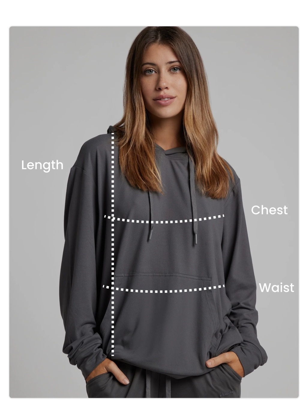 AllDayJersey Hooded Pullover Sweatshirt - Brown Espresso Size Medium NWT SOLDOUT - Picture 9 of 9